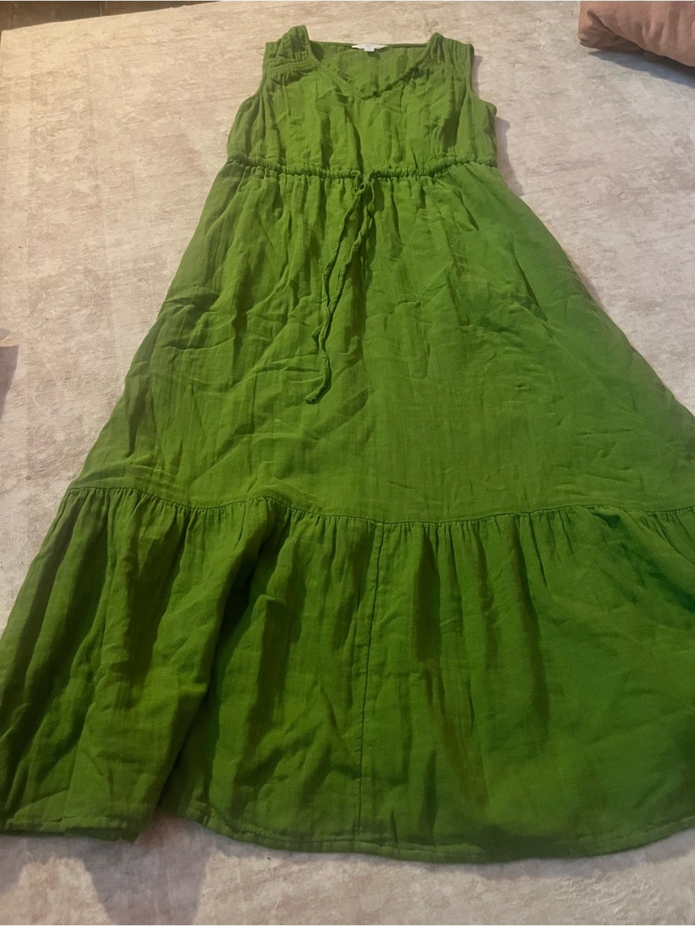 Time and Tru Green Maxi Dress